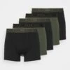 Pier One 5 Pack - Onderbroeken -Black/Khaki -Pier One Mannenmode 00955010cec94d048deaec05ec199c27