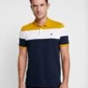 Pier One Poloshirt - Dark Blue/Mustard