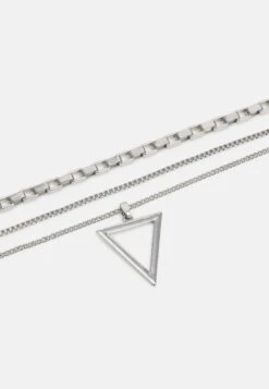 Pier One 3Pack - Ketting - Silver-Coloured -Pier One Mannenmode 0939075566a74b089b462fd6f4c080a5