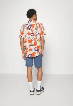 Pier One Linen Blend Drawcord Shorts- Shorts - Blue -Pier One Mannenmode 0fefc1229bd140f59c628594c0f5cb16