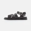 Pier One Unisex - Sandalen - Black -Pier One Mannenmode 13f4e0e6a67e4656940045ec37d8b11b