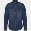 Pier One Denim - Overhemd - Blue Denim -Pier One Mannenmode 14816eb33aa843d586d3ae8070a120b6