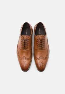 Pier One Leather - Veterschoenen - Cognac -Pier One Mannenmode 15f1d142a8814a208bbc0e7f2bb30aed