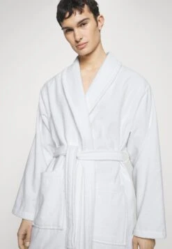 Pier One Shawl Towel Bathrobe - Badjas - White -Pier One Mannenmode 1750537fe5284a27957b17c8aded1f98