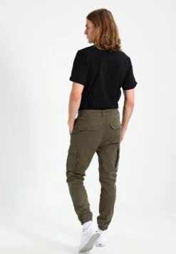 Pier One Cuffed Skinny Trouser- Cargobroek - Khaki -Pier One Mannenmode 27a3522f85514c679fcedaaaf368adc1