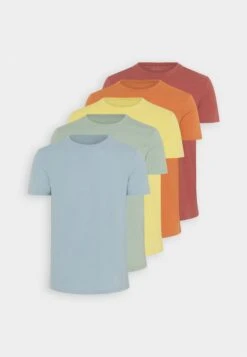 Pier One 5 Pack - T-Shirt Basic - Light Blue/Yellow/Mint -Pier One Mannenmode 2ce03fa7d81942e7b51f0e062eca18e4