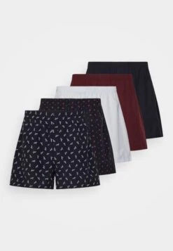 Pier One 5 Pack - Boxershort - Dark Blue/Bordeaux/ Blue -Pier One Mannenmode 3422d9ed8c4f49da9db171652d2bfcfc
