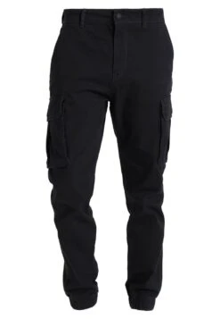 Pier One Cuffed Skinny Trouser- Cargobroek - Black -Pier One Mannenmode 3432277f4bf94e71956181ab1ee213e5