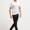 Pier One 2 Pack - T-Shirt Basic - White/Black