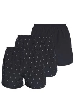 Pier One 3 Pack - Boxershort - Dark Blue -Pier One Mannenmode 3d937f499e3444f5855984e4f312b3ec