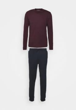 Pier One Pyjama -Dark Blue/Bordeaux -Pier One Mannenmode 44d1a5d0e01745888ac1a74563e21776