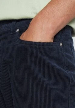 Pier One Corduroy - Broek - Dark Blue -Pier One Mannenmode 4a62c5c14b3942dd807a08dcdf55b80a