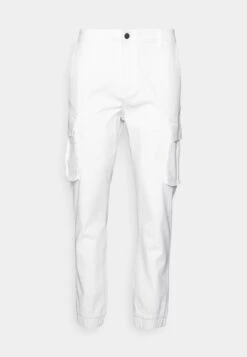 Pier One Cuffed Skinny Trouser- Cargobroek - White -Pier One Mannenmode 4e3aede249bc4129bbf969f1fa9be9f5