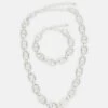 Pier One Set Unisex - Ketting - Silver-Coloured -Pier One Mannenmode 5466d22e6c454c09a0b9f95aa09e9a34