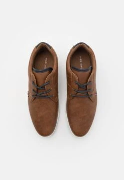 Pier One Sportieve Veterschoenen - Cognac/White -Pier One Mannenmode 640bfce7340948fdabf914861e9bbb2b