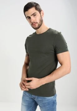 Pier One 2 Pack - T-Shirt Basic - Black -Pier One Mannenmode 67d53c8828e0474aa833413567e03b74