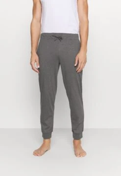 Pier One 2 Pack - Pyjamabroek - Mottled Dark Grey/Mottled Grey -Pier One Mannenmode 69dd70645641479d8ae1a7c0d34cb280