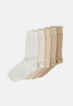 Pier One 5Pack - Sokken - Off-White/Beige/Tan