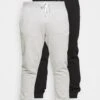 Pier One 2 Pack - Trainingsbroek - Black/Mottled Light Grey -Pier One Mannenmode 7c8b5507bf4c4d598319bfbdcf35bd8d