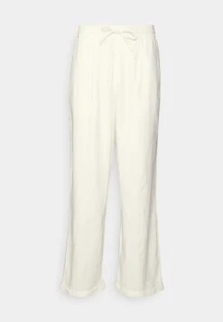 Pier One Drawcord Trousers Linen Blend - Broek - White -Pier One Mannenmode 82865836bb5b4fff94da44c3eaf1558d