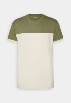 Pier One T-Shirt Print - Khaki/Off-White -Pier One Mannenmode 829422407edf48bca90300a029920a9e
