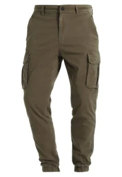 Pier One Cuffed Skinny Trouser- Cargobroek - Khaki -Pier One Mannenmode 8b5d9a7661e7447cbc122a53d9869344