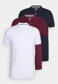 Pier One 3 Pack - Poloshirt - Bordeaux/White/Dark Blue 13 Pier One 3 Pack - Poloshirt - Bordeaux/White/Dark Blue -Pier One Mannenmode 919efcdef1fb44a8aad58897d4dff9e4