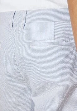 Pier One Pleated Seersucker Short - Shorts - Blue -Pier One Mannenmode 9511fb9334b8406c8dc31dbeff7d97b9