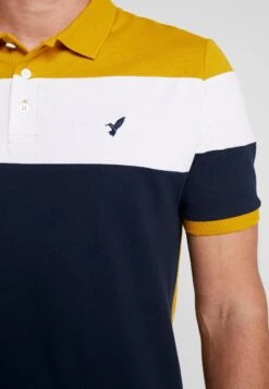 Pier One Poloshirt - Dark Blue/Mustard -Pier One Mannenmode 953fd97b317348de958b702d326c8b14