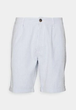 Pier One Pleated Seersucker Short - Shorts - Blue -Pier One Mannenmode a020ce1da6b84bd9bdafa40d5705abc0