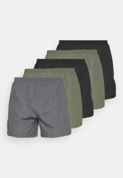 Pier One 5 Pack - Boxershort - Black/Khaki/Dark Grey -Pier One Mannenmode aabf1b6cd2d84a338064454393e5f372