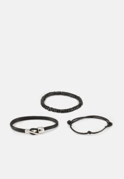 Pier One Set - Horloge - Black -Pier One Mannenmode b0f469a7519f433387fdcd22fdfd31fe