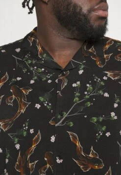 Pier One Asian Print Resort - Overhemd -Black -Pier One Mannenmode b5f7243596e14f49a1306bb57650336c