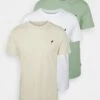 Pier One Birdie - T-Shirt Basic - White/Off-White/Green -Pier One Mannenmode b78bb0b58e21470789900174cb766326