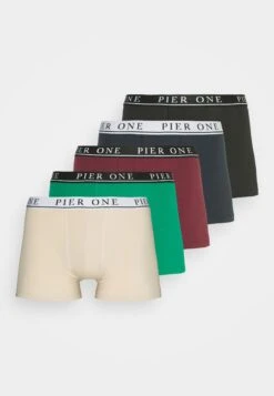 Pier One 5 Pack - Onderbroeken - Beige/Green/Bordeaux -Pier One Mannenmode bc7bad60932445cabd41ffd20695bb0b