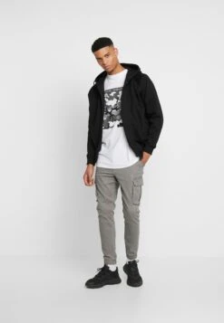 Pier One Cuffed Skinny Trouser- Cargobroek - Grey -Pier One Mannenmode bcf6802fe30f4fe39e862b57575270b4