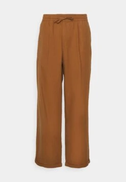 Pier One Drawcord Trousers Linen Blend - Broek - Brown -Pier One Mannenmode c4ae8584f74e4db6851401113131d1a0