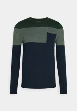 Pier One Trui - Green/Blue -Pier One Mannenmode c8592c6c2e724b62ad07da25f043da94