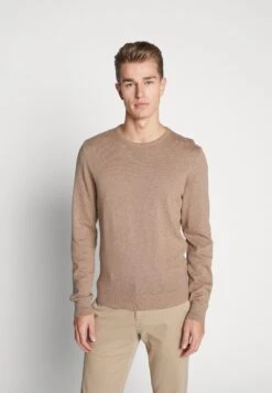 Pier One Basic Crewneck - Trui - Mottled Beige