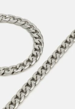 Pier One 2Pack Set - Ketting - Silver-Coloured -Pier One Mannenmode df2f201b74344f4db97bf89a3f01a241