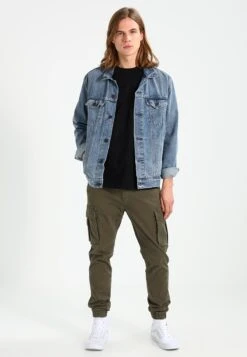 Pier One Cuffed Skinny Trouser- Cargobroek - Khaki -Pier One Mannenmode e04df6720f5344cea28e8703f886f062