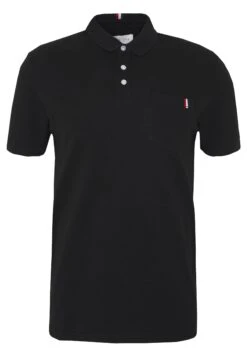 Pier One Tricolore Trim- Poloshirt - Black