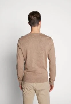 Pier One Basic Crewneck - Trui - Mottled Beige -Pier One Mannenmode e45875b79af34307b546bc88a1571a7e