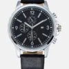 Pier One Horloge - Black/Silver-Coloured -Pier One Mannenmode e82b9088d16947b1aec20bc8526455b7