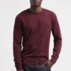 Pier One Basic Crewneck - Trui - Bordeaux -Pier One Mannenmode eb0e723b2058424e9a31aa5c1f372c09