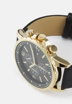 Pier One Unisex - Chronograaf - Black/Gold-Coloured -Pier One Mannenmode eec72deb7b2740719a136e412abc57b2