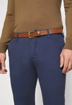Pier One Belted - Chino - Dark Blue -Pier One Mannenmode f0de2ed3c221491eb7c8be84f3e739f9
