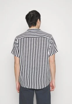 Pier One Overhemd - Dark Blue/White -Pier One Mannenmode f20c4c98ed0f469fb44c9fcda6a564b8