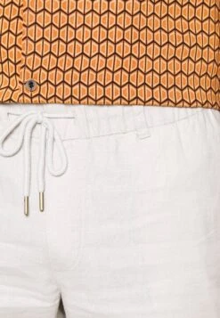 Pier One Linen Blend Drawcord Shorts- Shorts - Beige -Pier One Mannenmode faf1e59edf384bd2bc1cf42708a1a79d