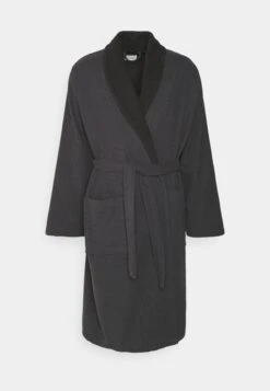 Pier One Shawl Towel Bathrobe - Badjas - Dark Grey -Pier One Mannenmode fc899b7e716e4af0a060b8230c31bf9e
